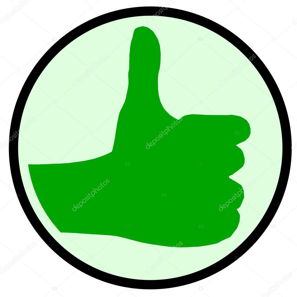 The Green Thumbs Up Sign