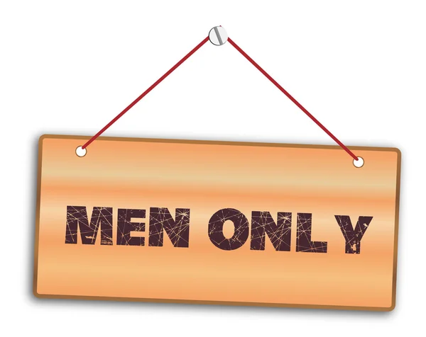 Άνδρες μόνο σημάδι — Διανυσματικό Αρχείο