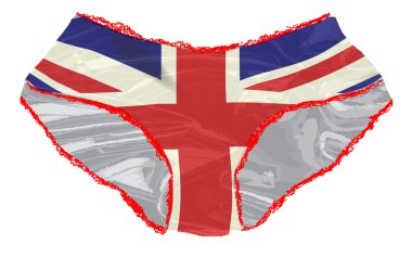 Union Jack kısa pantolon