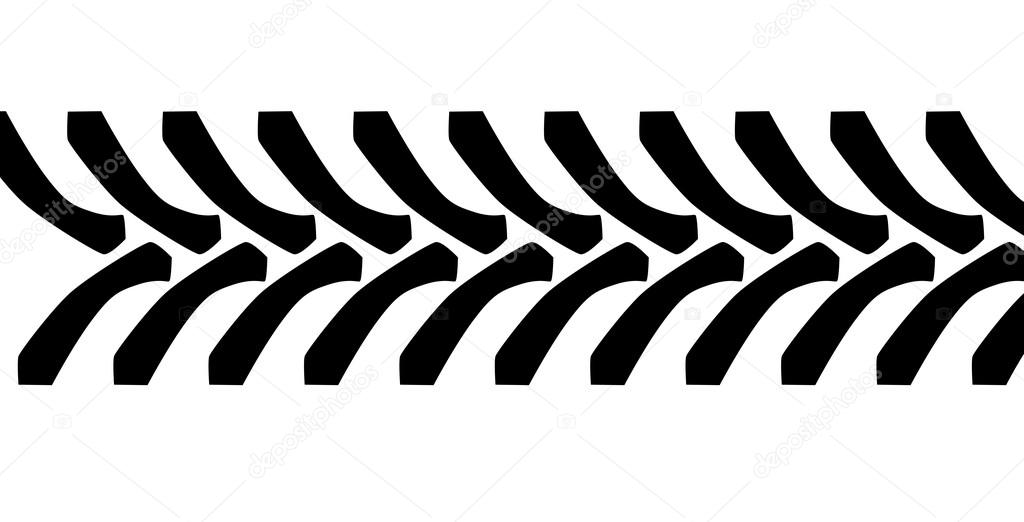 Tractor Tyre Tread Marks Stock Vector by ©BigAlBaloo 90949148