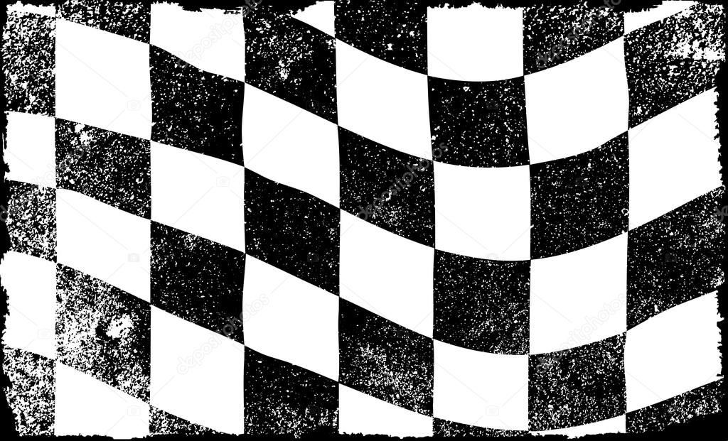 Grunged Chequered Flag