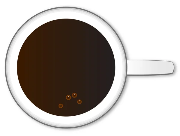 黑色咖啡杯 — 图库矢量图片