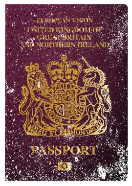 İngiliz pasaportu Grunge