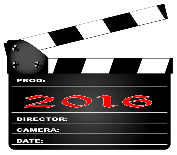 2016 clapper Board — Image vectorielle