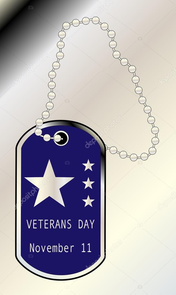 Veterans Day Dog Tag