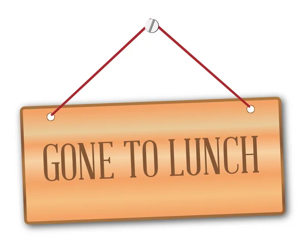 Gone To Lunch — Stock Vector