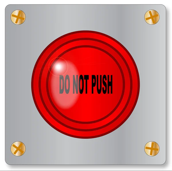 Do not Push — стоковый вектор