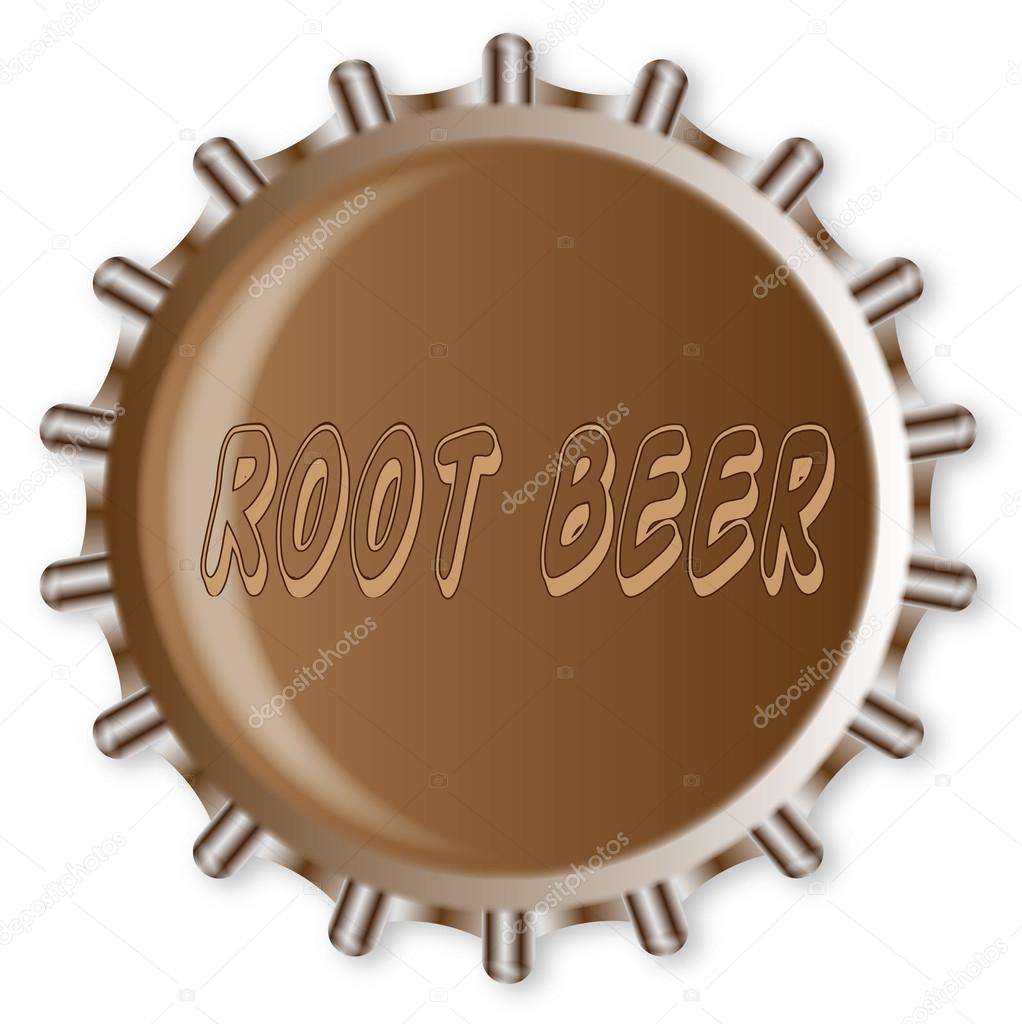 Metal Root Beer Bottle Cap