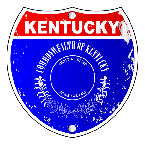 Kentucky Segno interstatale — Vettoriale Stock