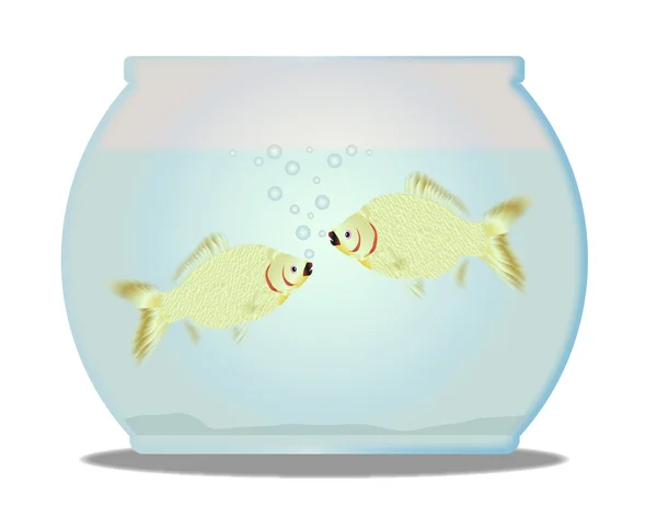 Animale domestico Goldfish Bowl — Vettoriale Stock