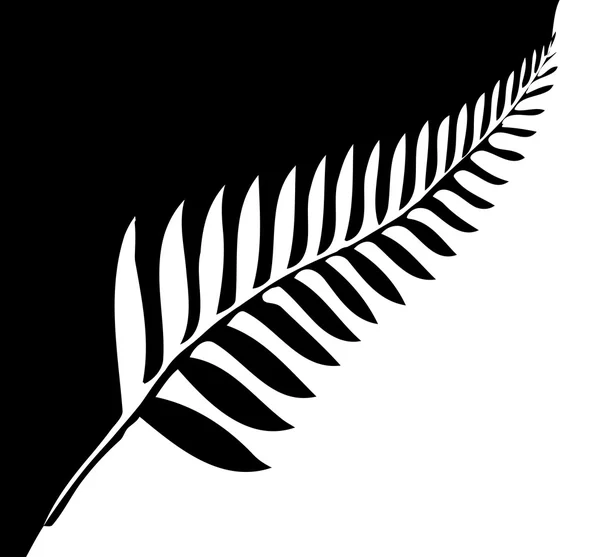Fougère argentée de Nouvelle-Zélande — Image vectorielle