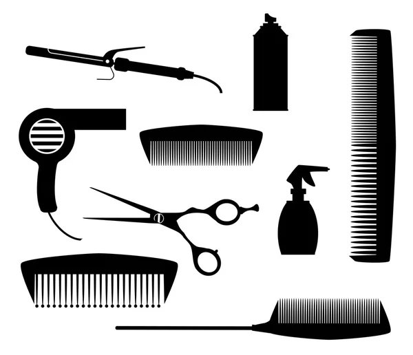 Salon Tool Collection — Stock Vector