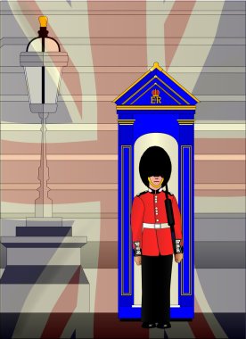 Soldier On Royal Guard Duty clipart