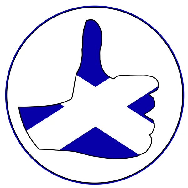 Великі пальці вгору Шотландії — стоковий вектор