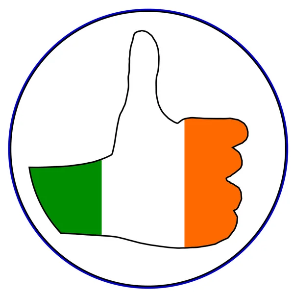 Thumbs Up Eire — Stock Vector