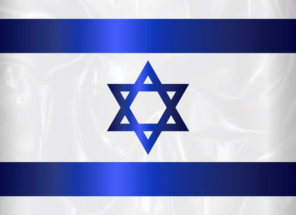 Israele Stella Di David Bandiera — Vettoriale Stock