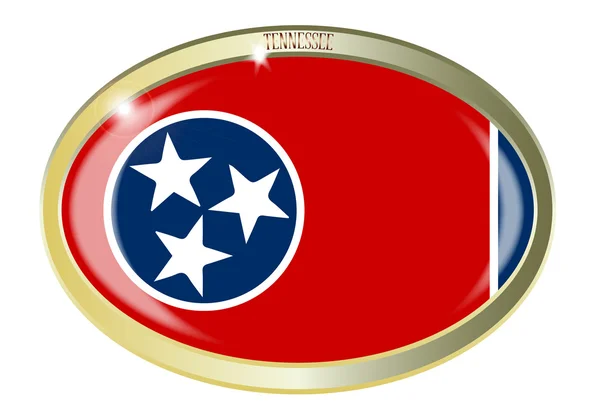 Tennessee State Seal ovale knop — Stockvector