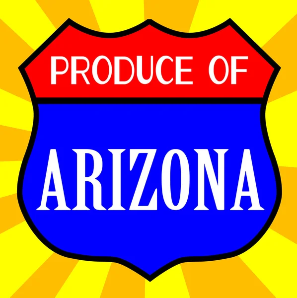 Produceren van Arizona Shield — Stockvector
