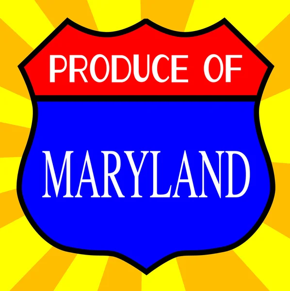 Produzir de Maryland Shield —  Vetores de Stock