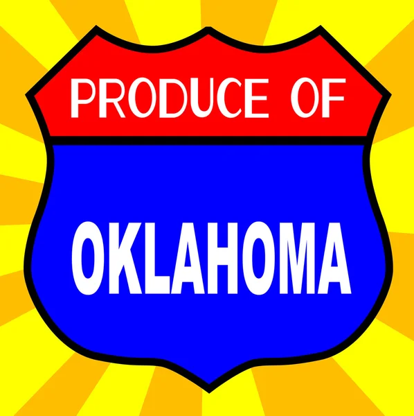 Produit du bouclier de l'Oklahoma — Image vectorielle