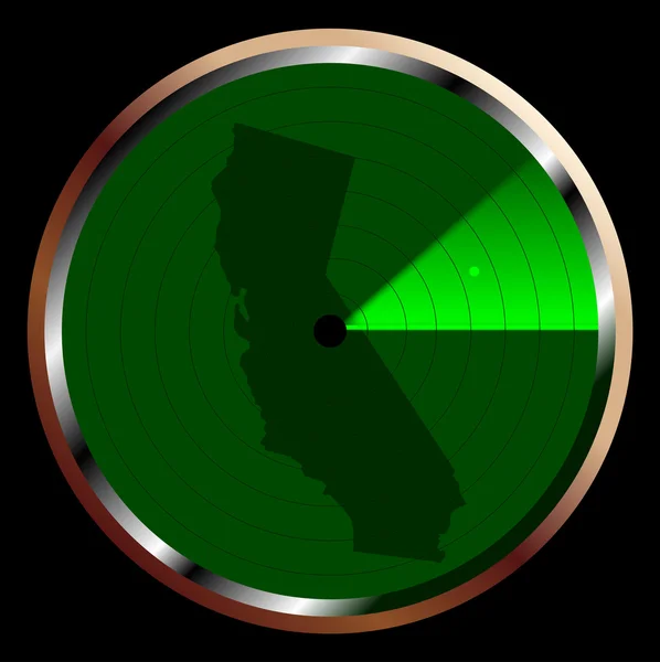 Радар в Калифорнии — стоковый вектор