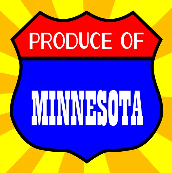 Prodotti del Minnesota — Vettoriale Stock