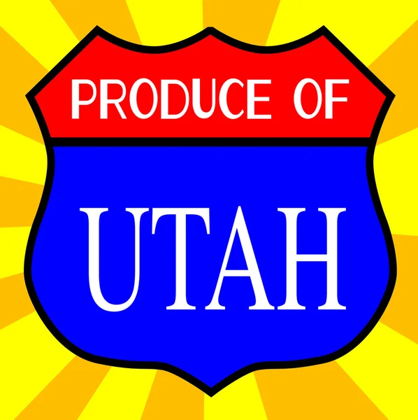 Produkter från Utah — Stock vektor