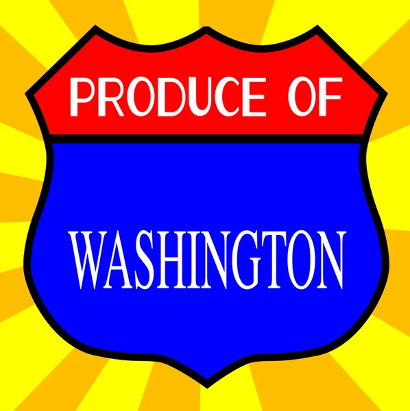 Produce Of Washington — Stock Vector