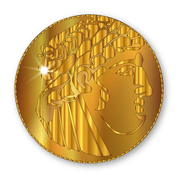 Золотой шекель — стоковый вектор