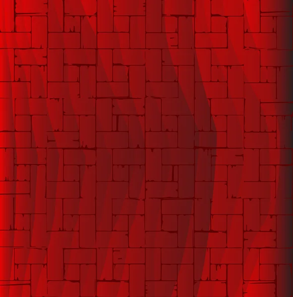 Suelo de parquet rojo — Vector de stock