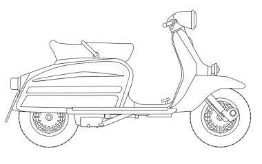 Scooter anahat çizim