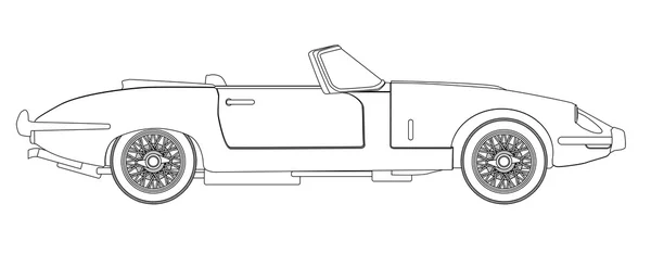 Plan de la voiture de sport — Image vectorielle
