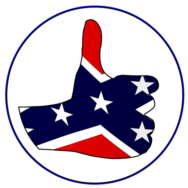 Thumbs Up Confederate Flag