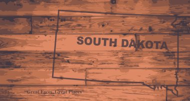 Güney Dakota harita marka