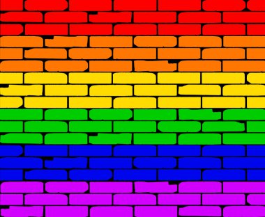 Transexual gökkuşağı duvar