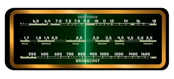 Écran radio de soupape — Image vectorielle