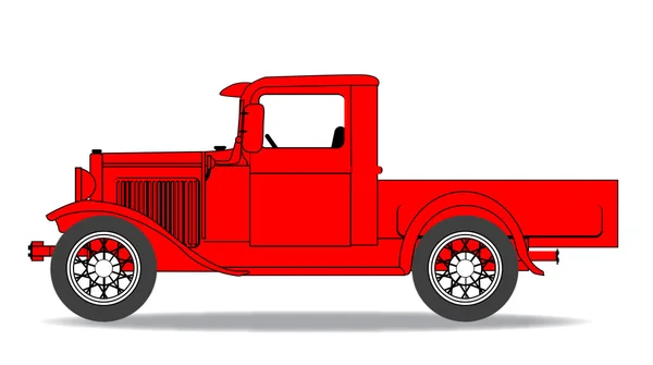 Camioneta de recogida temprana — Vector de stock