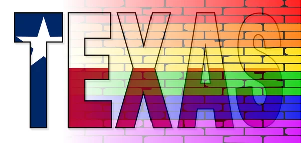 Техас ЛГБТ стіни — стоковий вектор