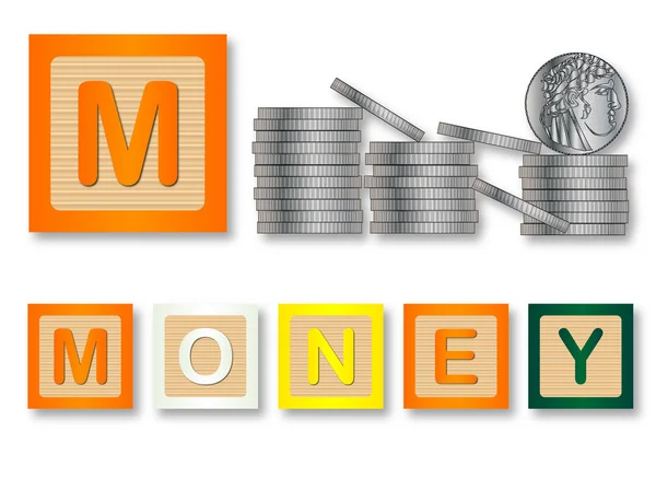 M Is For Money — Stock Vector