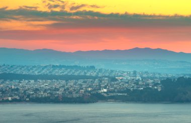 San Francisco günbatımı sırasında