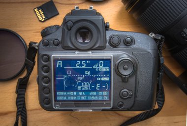  Modern dslr fotoğraf makinesi