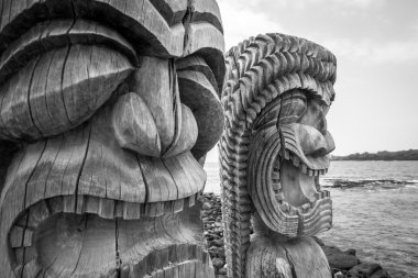 Tiki heykel Hawaii