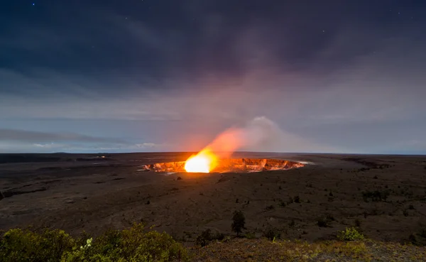 Cráter de Halemaumau Hawaii — Foto de Stock