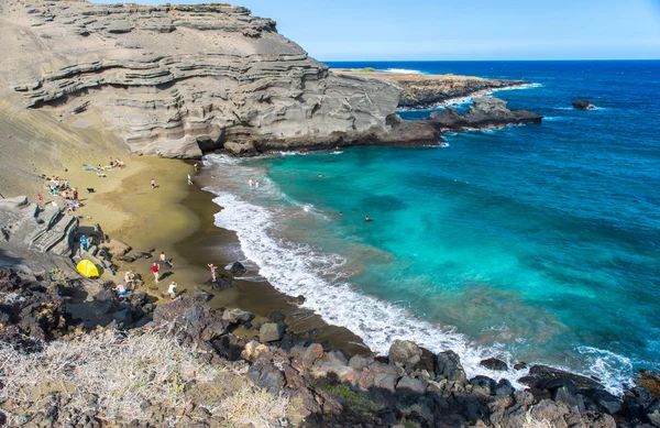 Green Sand Beach — Stock Photo, Image