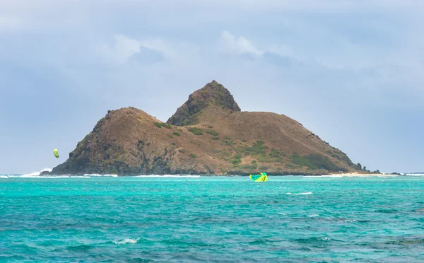 Island of white sand beach — Stock Photo, Image