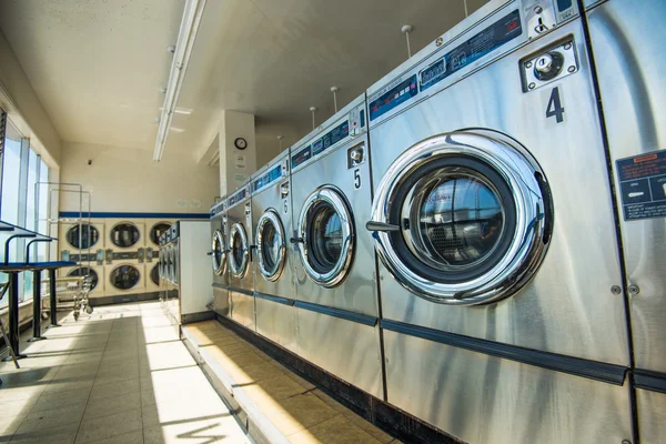 Line of laundry machine — Stock Photo, Image