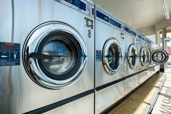 Line of laundry machine — Stock Photo, Image