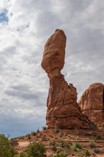 Arches Ulusal Parkı dengeli rock moab utah ABD — Stok fotoğraf