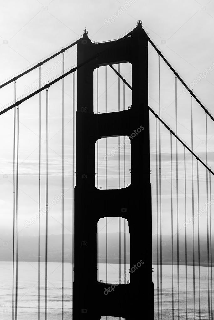 Shadow of Golden Gate Bridge