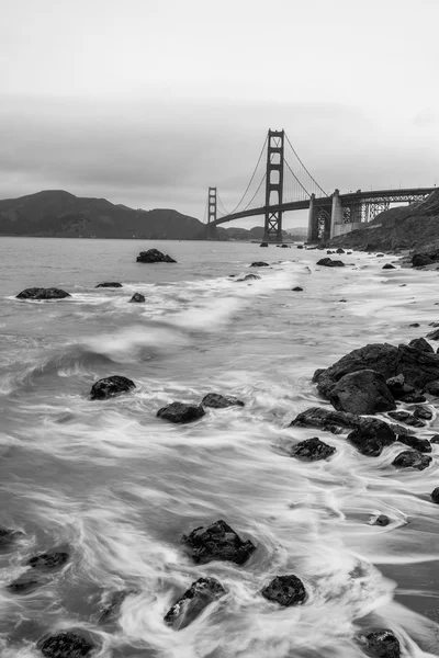Golden Gate Bridge Black and White — Stock Photo, Image